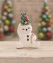 Retro Candy Cane Snowman W/ Tree