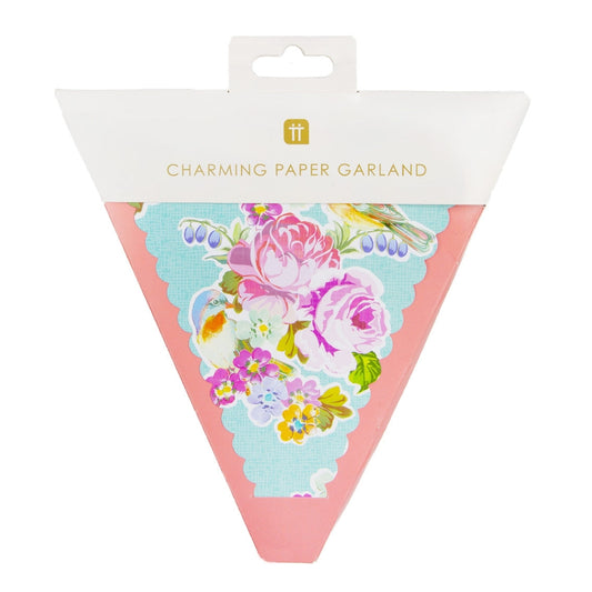 Floral Bunting Paper Garland