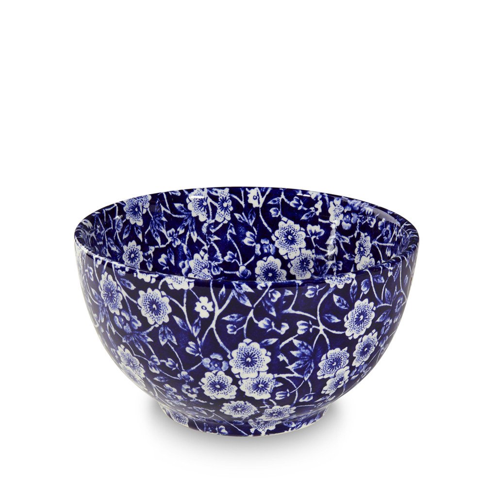 Blue Calico Mini Footed Sugar Bowl