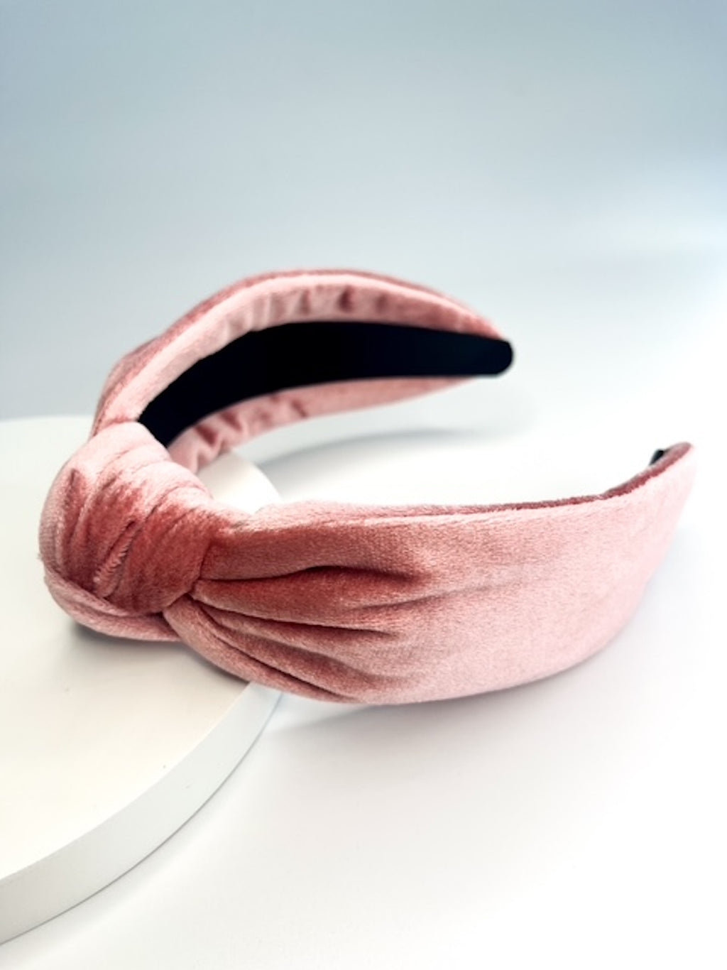 Pink Tweed & Velvet Headband