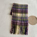 PURPLE PLAID FAUX CASHMERE SCARF