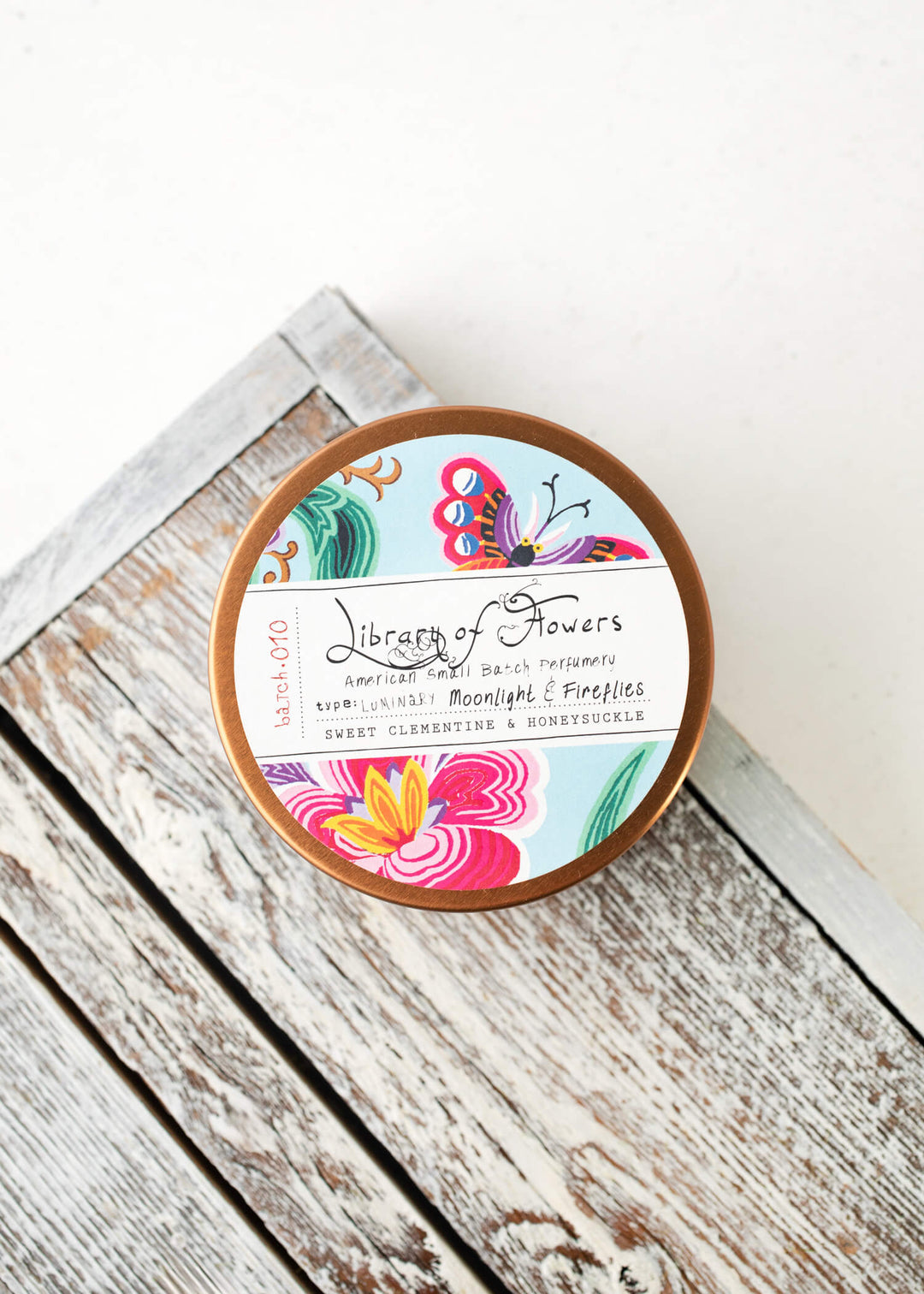 Aqua & Birds Candle