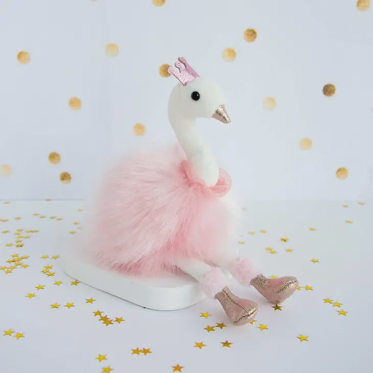 Pink Swan Key Ring