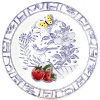 Small Table Coaster Fruits and Blue Pattern