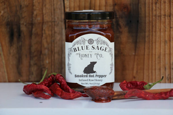 Smoked Hot Pepper Infused Raw Honey