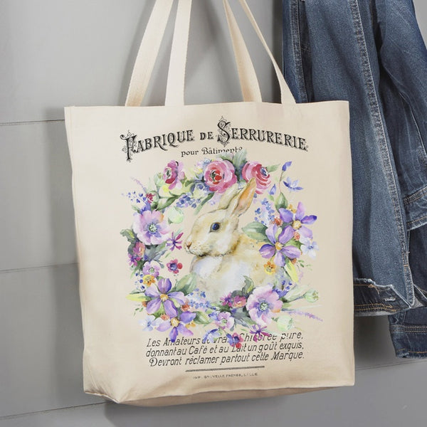 Easter Cotton Canvas Tote Bag