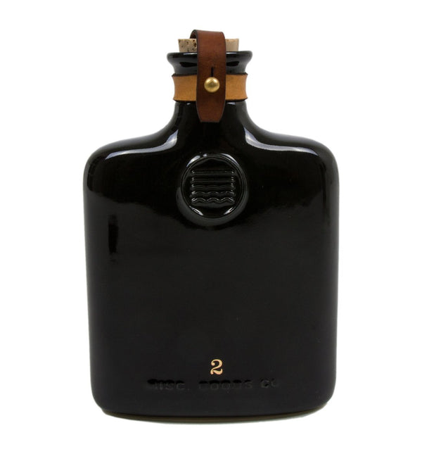 Black Ceramic Flask
