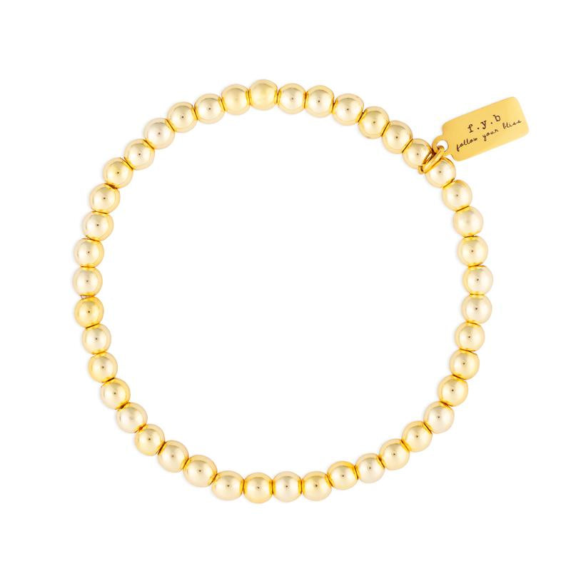 Gold Staple Sister Bracelet