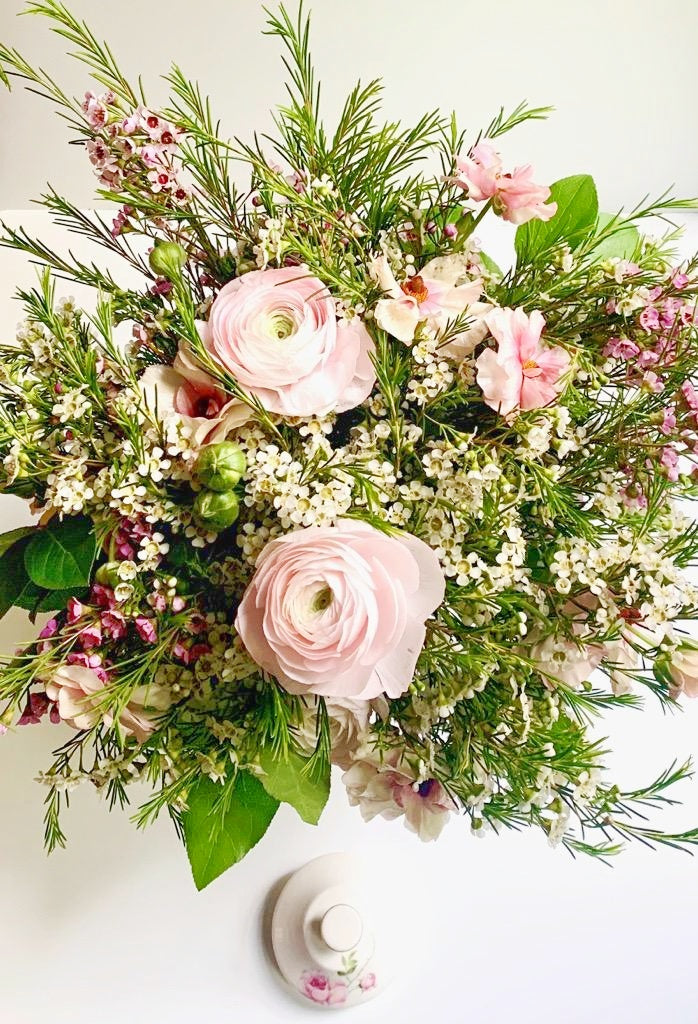Tall Teapot Floral Arrangement