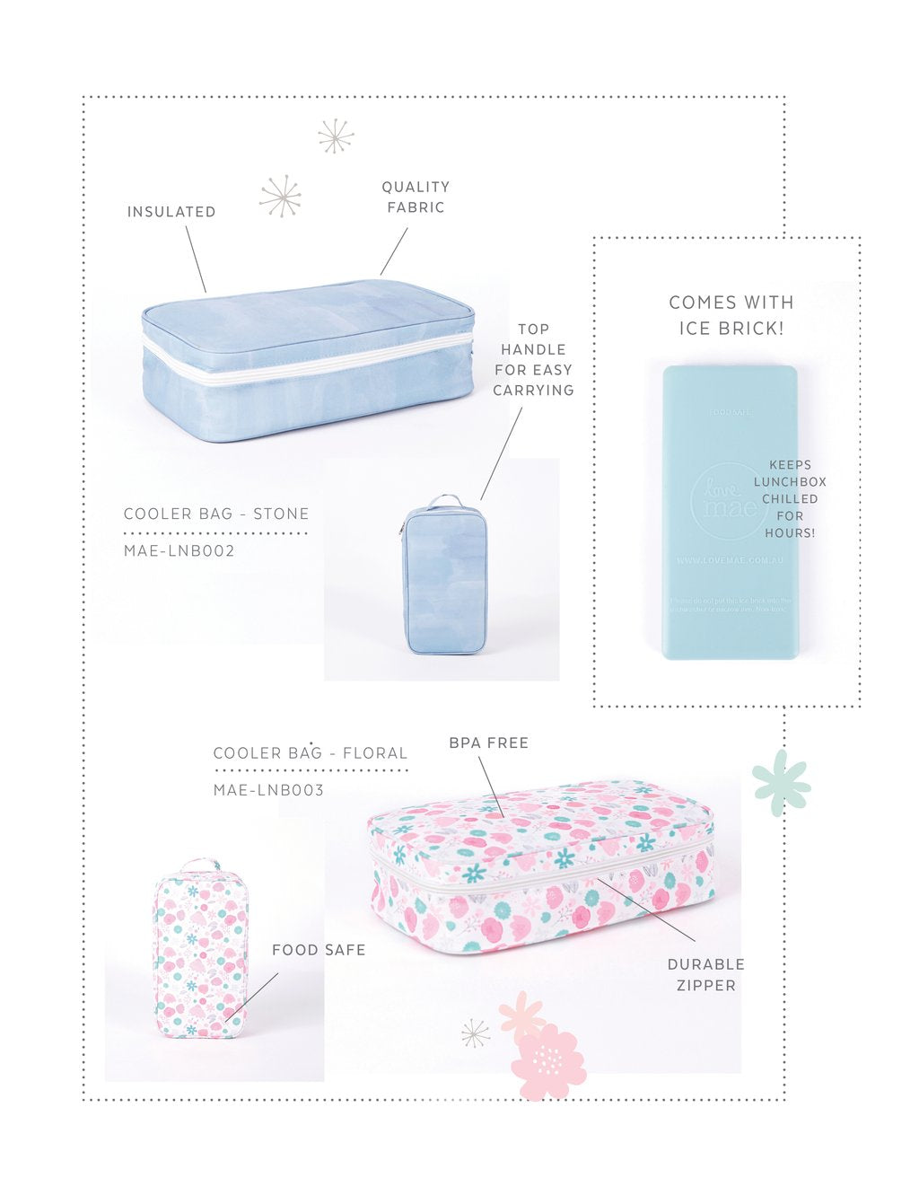 Lunch Bag with Ice Brick- A/2