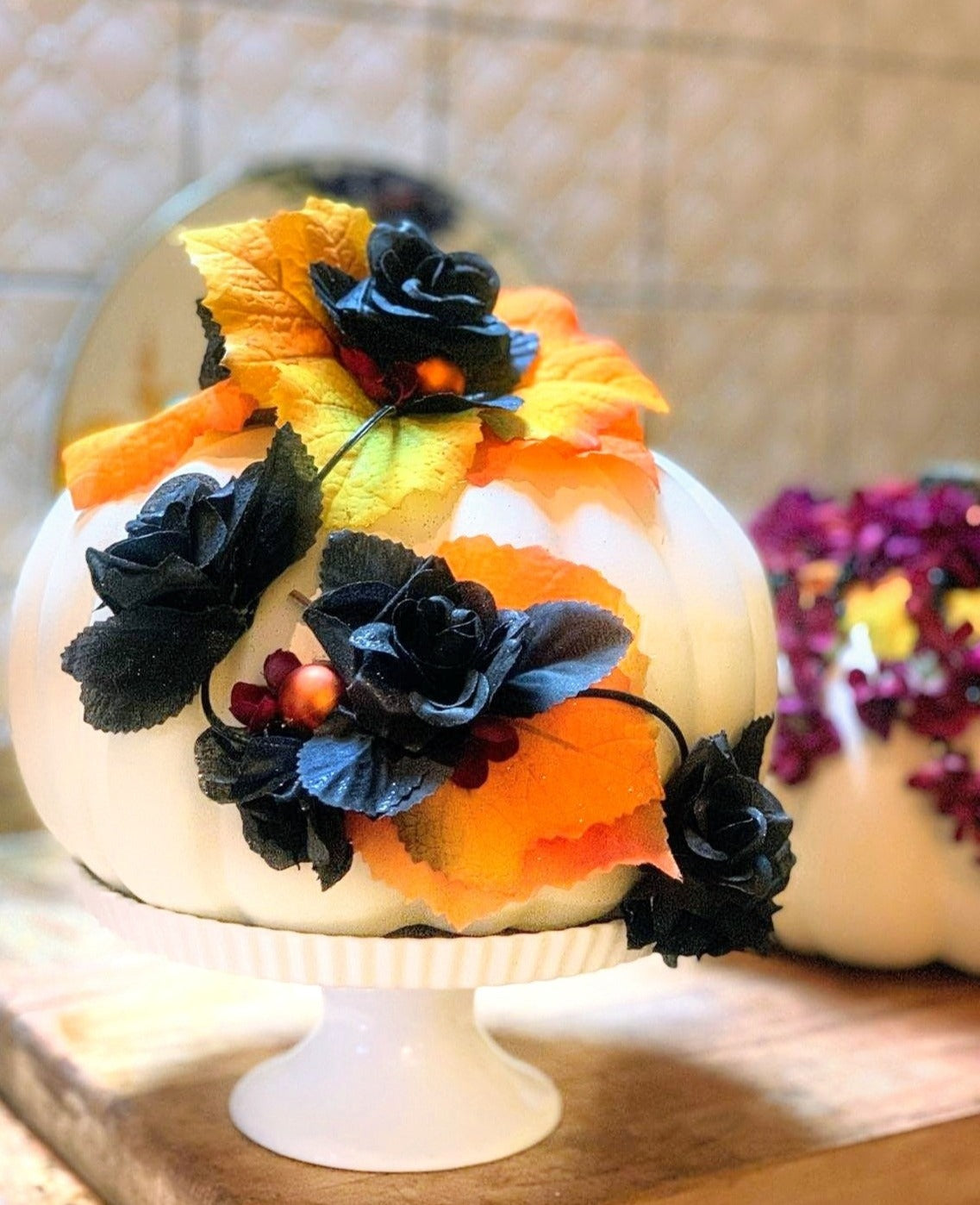 Noir Rose Flowerscape Pumpkin