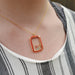 Multi Rectangle Lucky Charm Necklace