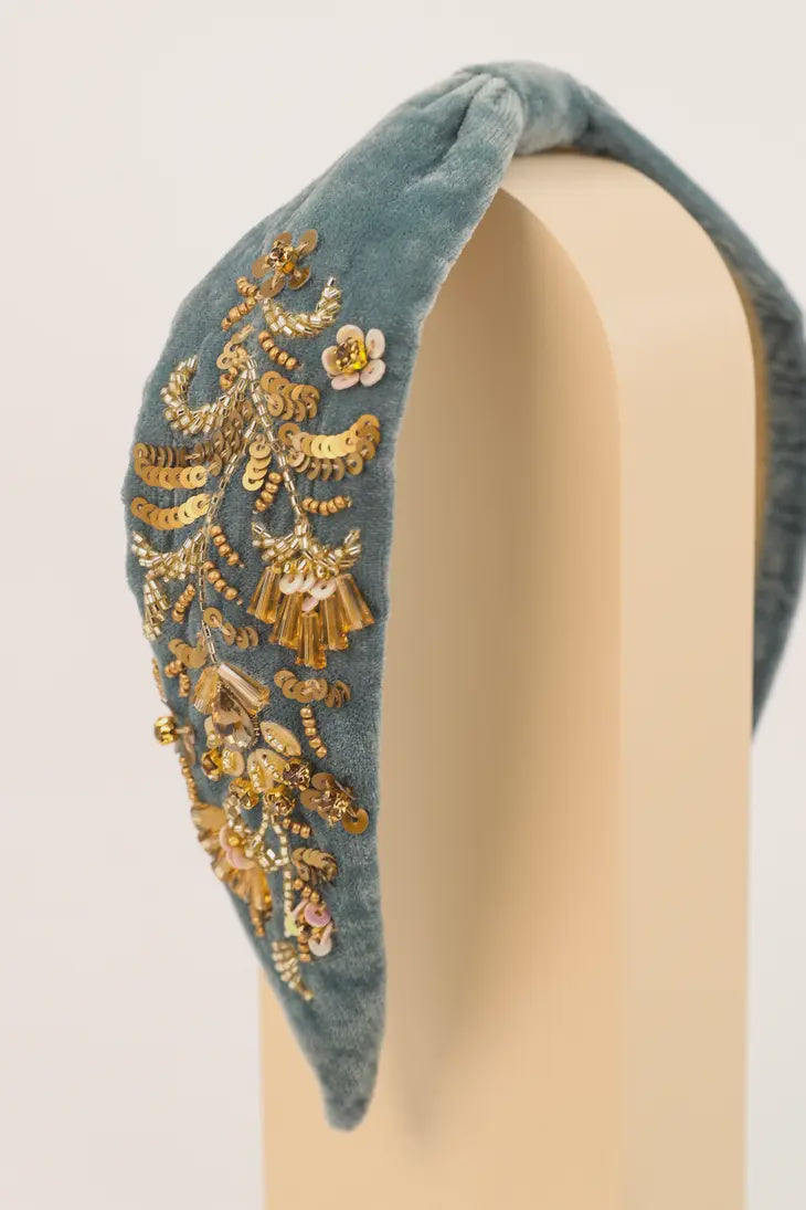 Embellished Velvet Headband