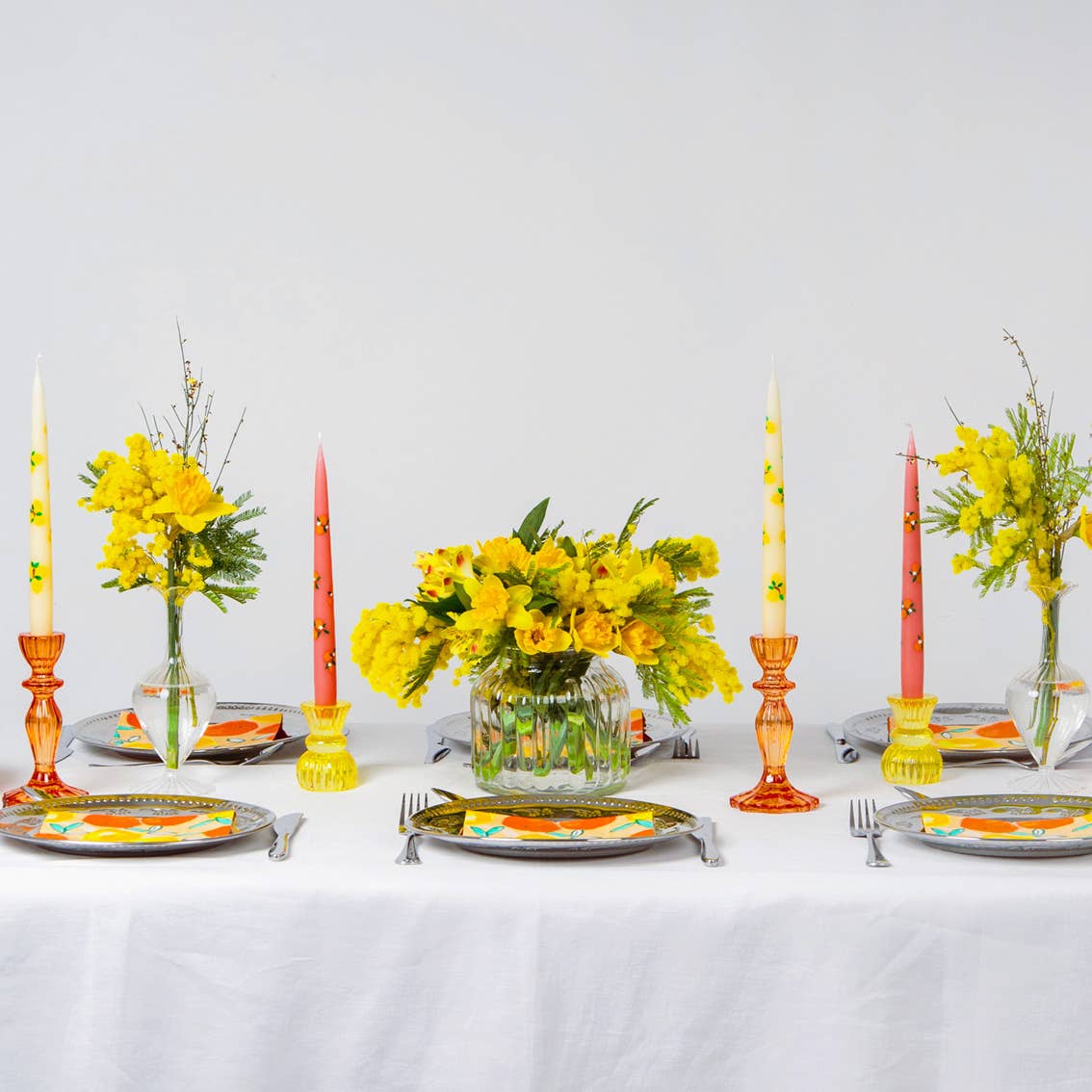 Small Glass Candleholder