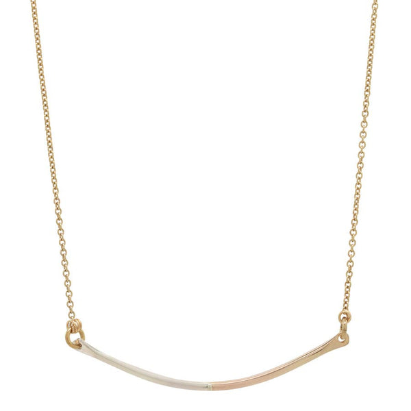 Two Tone Bar Necklace
