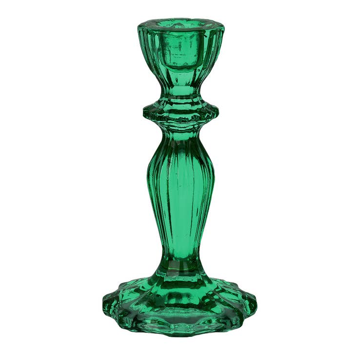 Glass Candlestick Holder