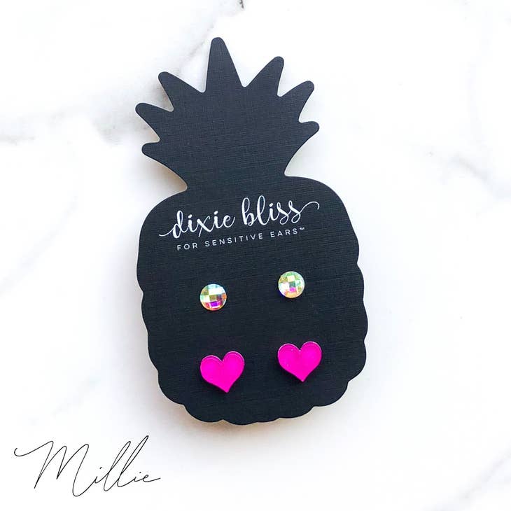 2 Pair Stud Earrings
