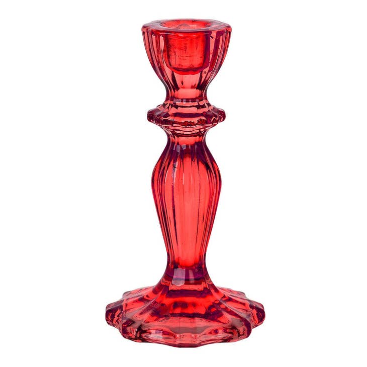 Glass Candlestick Holder