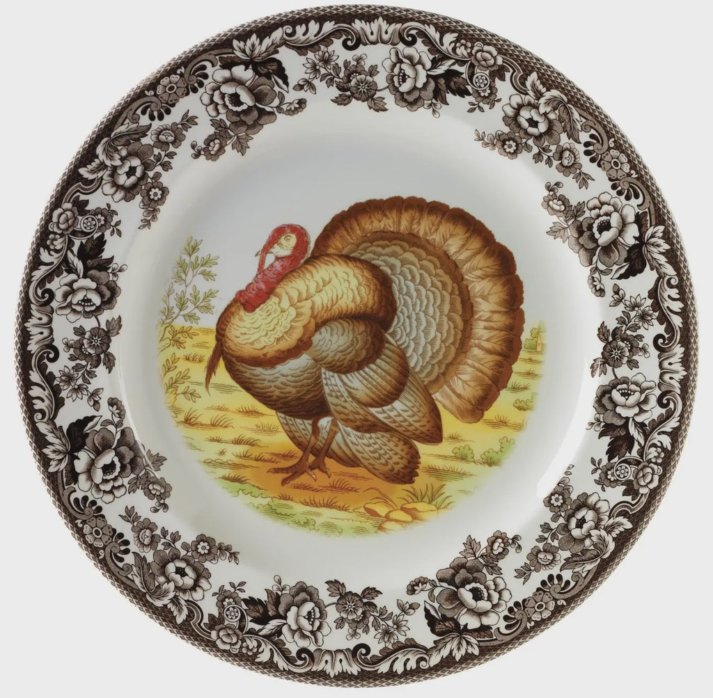 Woodland Turkey Round Platter