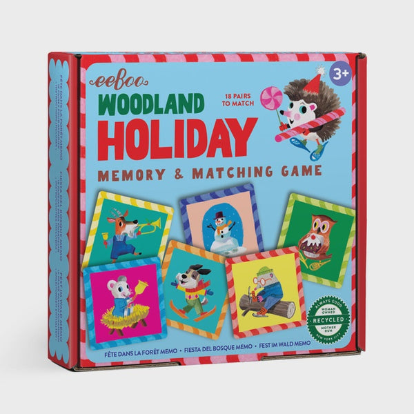 Woodland Holiday Little Square Memory Game