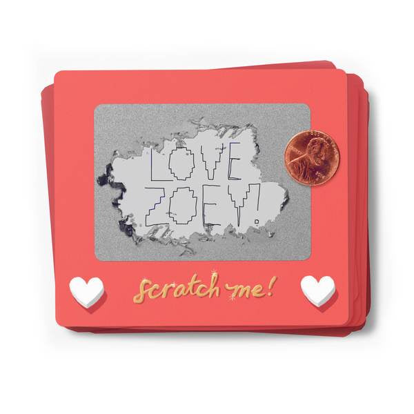 Scratch A Sketch Scratch Off Valentine's Card