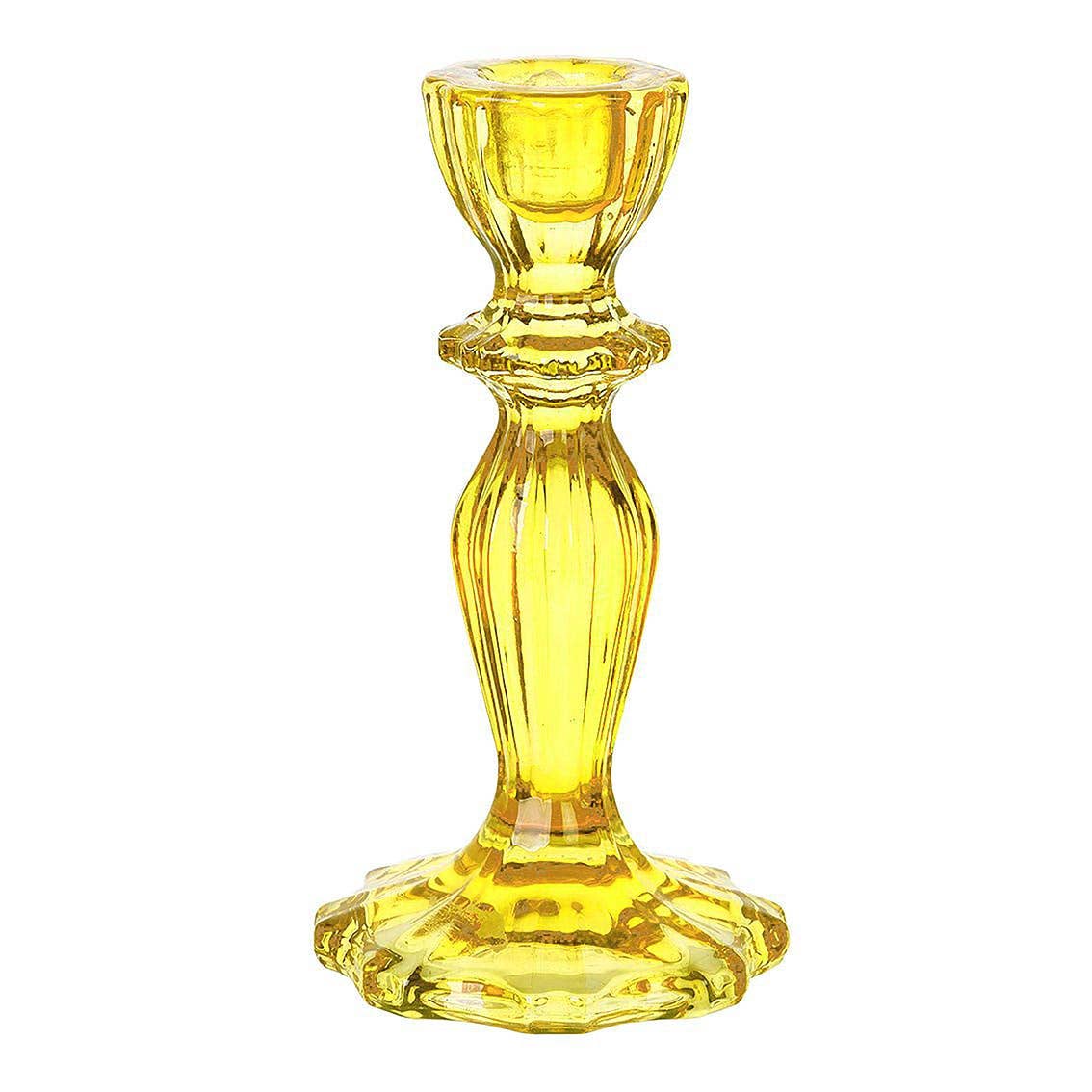 Glass Candlestick Holder