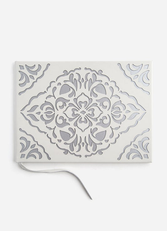 Ivory Moroccan Slipper Guest Book