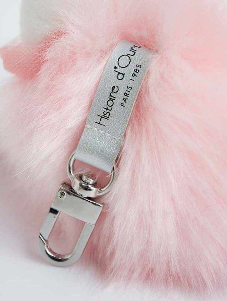 Pink Swan Key Ring