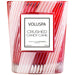 Crushed Candy Cane Classic Candle in Textured Glass
