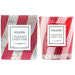 Crushed Candy Cane Classic Candle in Textured Glass