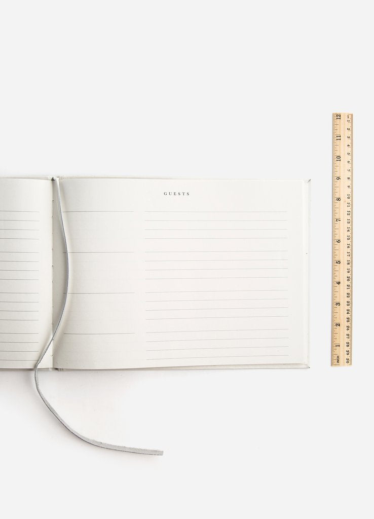 Ivory Moroccan Slipper Guest Book