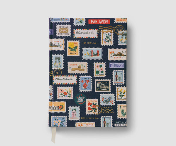 Postage Stamp Fabric Journal